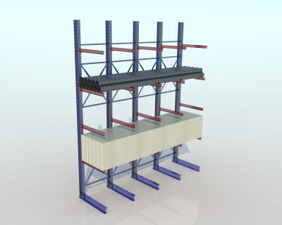Structure cantilever rack H 01