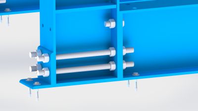 Structure cantilever rack H 03
