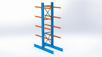 Structure cantilever rack H 04